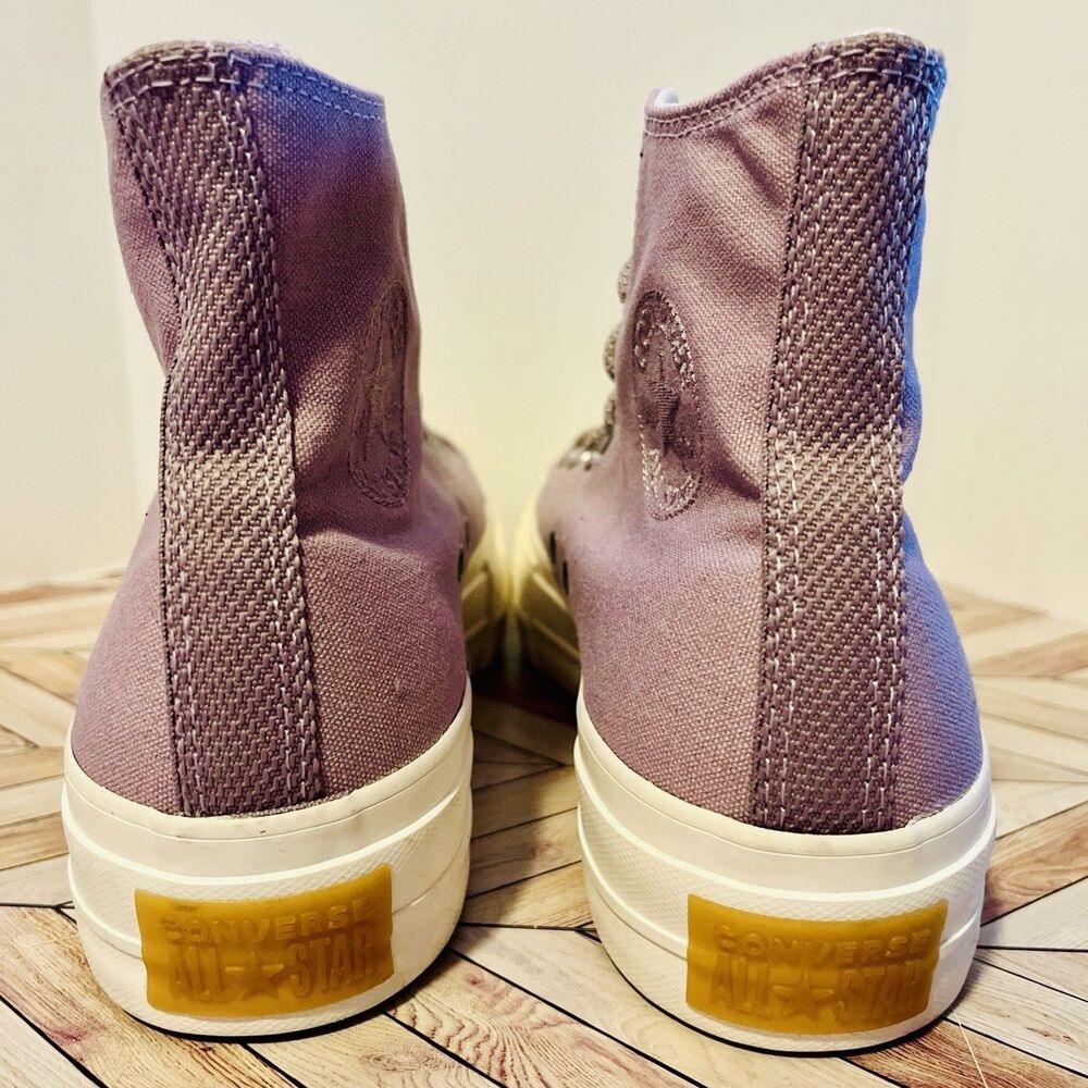 Converse Chuck Taylor All Star Lift W 8.5 Hi Top Platform Sneakers Lucid Lilac - Picture 4 of 9